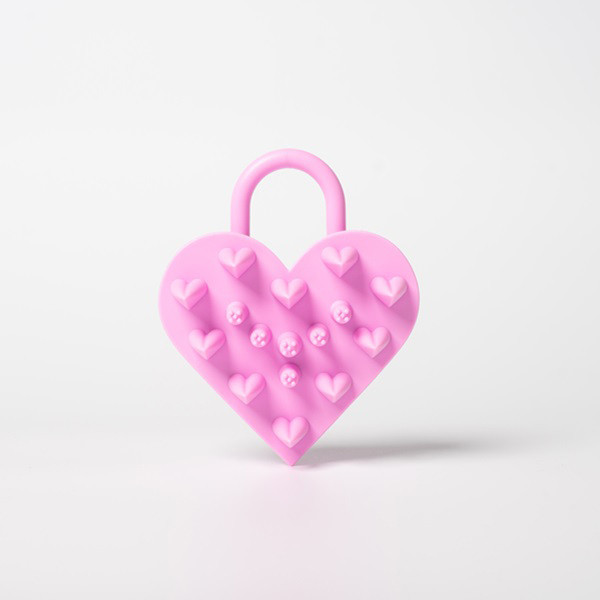 ハートロック スカルプブラシ・コットンポーチセット