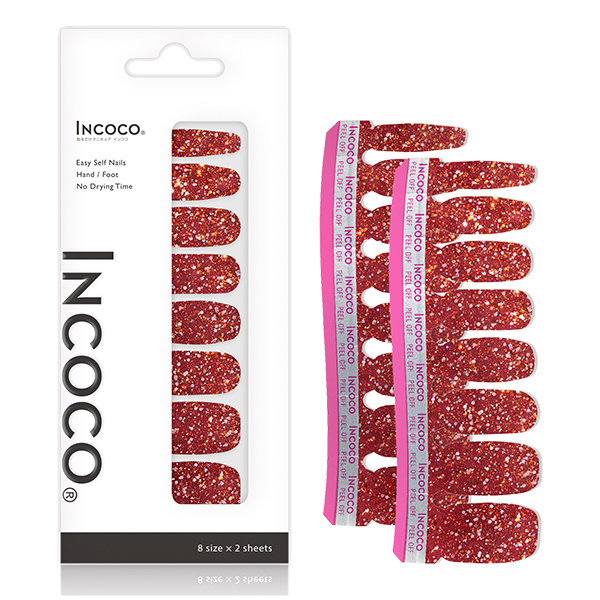 【限定品】インココ貼るマニュキュアシート / キャラメル アップル / 8サイズ×2シート 【限定品】インココ貼るマニュキュアシート / キャラメル アップル / 8サイズ×2シート