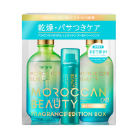 モロッカンビューティ ディープモイスト ミニオイルスプレー付 限定キット(シャンプー&ヘアトリートメント) / 限定品 / 430mL、430mL、40g / メロウリーフドリームの香り