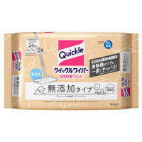 クイックルワイパー 立体吸着ウエットシート 無添加タイプ / 24枚 / 無香性