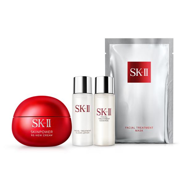 【@cosme限定:総額36059円(税込)相当】スキンパワー リニュー クリーム アニバーサリー コフレ / 80g、30ml、30ml、1枚