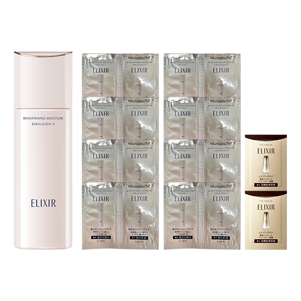 美白&エイジングケアの乳液 限定セット / 130ml、8包、8包、0.4ml×2