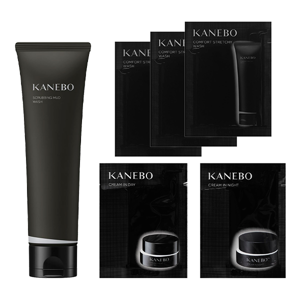 スクラビング マッド ウォッシュ セット / 130g、0.5g、0.5g、2g×3 / フルーティーフローラルの香り