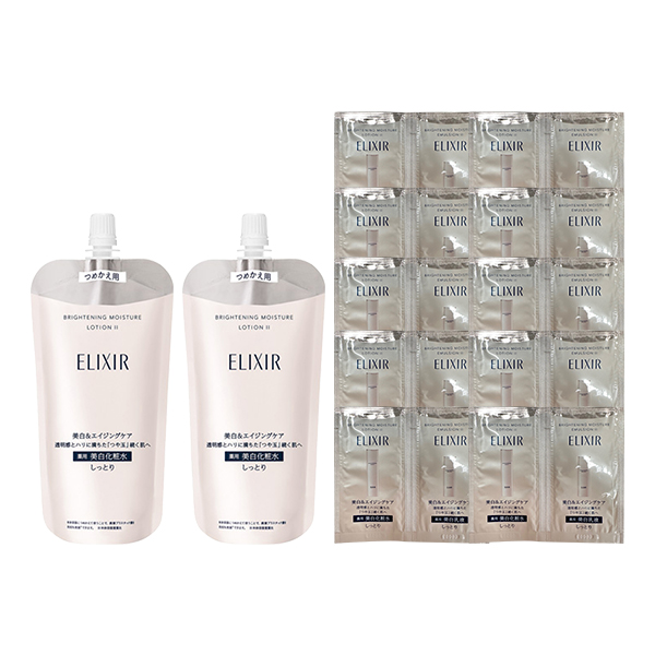 美白&エイジングケアの化粧水(レフィル) 2本 限定セット / 150ml×2本、10包、10包