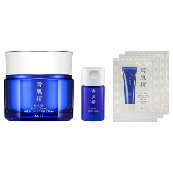 薬用雪肌精 ブライトニング マルチ ジェル トライアル付セット / 80g、14mL、1.5g×3