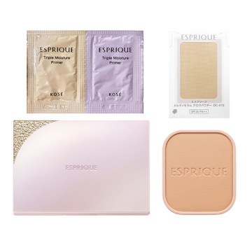 メルティセラム グロウパウダー レフィル(OC-410 オークル)+ ファンデーションケース トライアル付セット