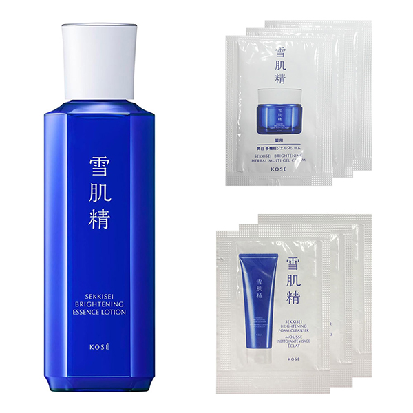薬用雪肌精 ブライトニング エッセンス ローション(200mL)トライアル付セット / 200mL、1g×3、1.5g×3