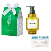 マインドフル ハンドウォッシュ FREE SPIRIT+ギフトボックス+コットンポーチ(ブルー) / 480mL、1個、1枚