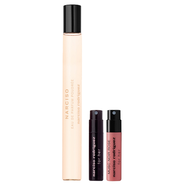 ナルシソ ロドリゲス ナルシソ オードパルファム プドゥレ トラベルスプレー 10mL(ディスカバリーサンプル付) / 10mL、0.8mL、0.8mL / ウッディ フローラル