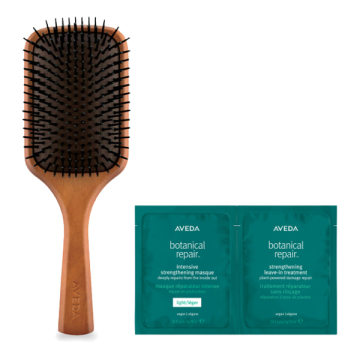 【1,380ポイントバック】【数量限定】パドルブラシ+ボタニカル リペア トリートメントマスク セット