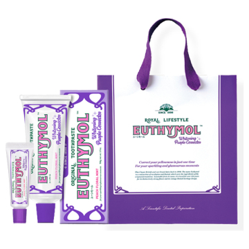 ホワイトパープル歯磨き粉ショッパーセット