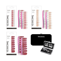 インココ マニキュアシート 限定アイテム2 / 8サイズ×2シート×3、1セット