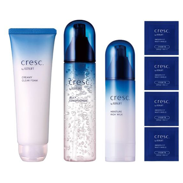 クレスク スキンケア 3STEPパウチ付 @cosme限定セット / 120mL、55g、120g、4包 / @cosme限定セット / 無香料