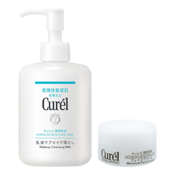 潤浸保湿乳液ケアメイク落としセット