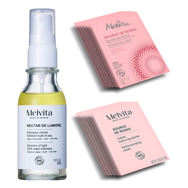 【1,470ポイントバック】【@cosme SHOPPING限定】ネクターデルミエール アクティベーターオイルウォーター サシェセット / 50mL、1mL×7、1mL×7 / 本体 / フレッシュなグレープフルーツの香り / さらさら、しっとり