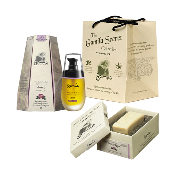 【ショッパー付き】フェイスオイルワイルドローズ&ミニバー1Pワイルドローズ ギフトセット / 50mL、1P、W180×H220×D140mm / 本体 / 摘みたての優雅な香り