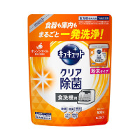 食器洗い乾燥機専用 キュキュットクリア除菌 オレンジオイル配合 / 詰め替え(粉末タイプ) / 500g / オレンジの香り