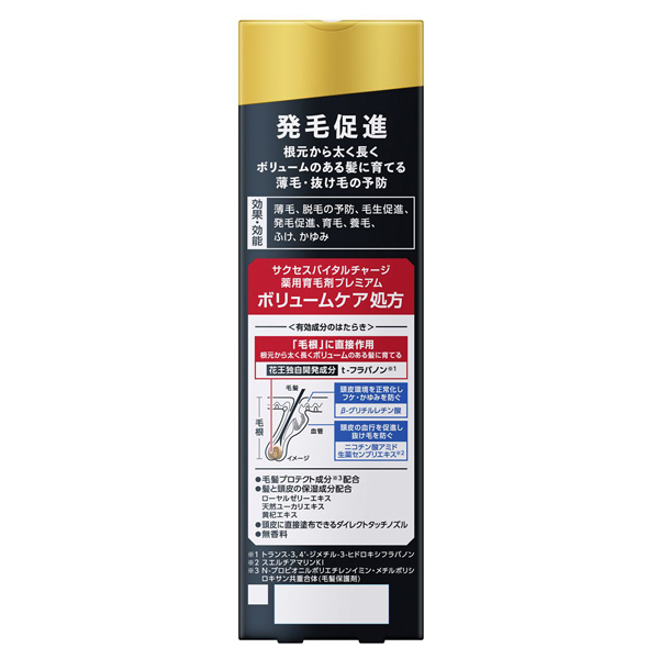 バイタルチャージ薬用育毛剤プレミアムボリュームケア / サクセス(育毛