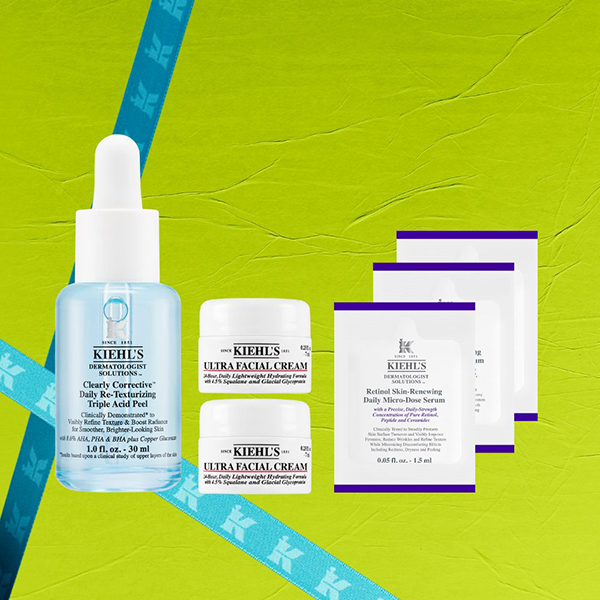 【1,200ポイントバック】キールズ 水色ピールセラム 限定セット / 30mL、7mL、1.5mL×3