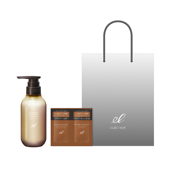 @cosme限定 シンクロトリートメント DAMAGE REPAIR セット / 300g、10ml、10g、1枚