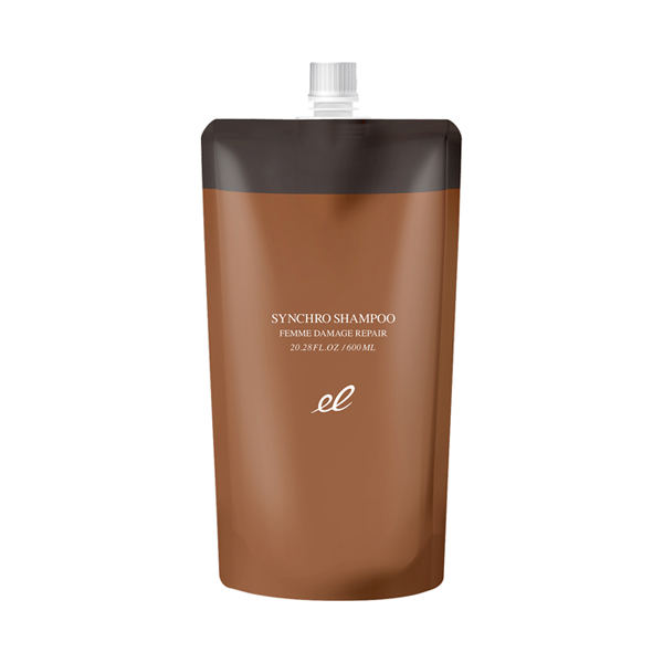 シンクロシャンプー ファム DAMAGE REPAIR / 600ml / 詰替え / ウッドセージ&シーソルトの香り