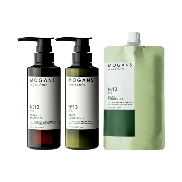 草花 シャンプー/コンディショナー ボトルセット+草花コンディショナーリフィル / 300mL、300mL、250mL