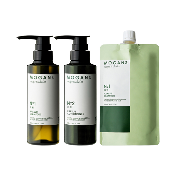 白樹 シャンプー/コンディショナー ボトルセット+白樹シャンプーリフィル / 300mL、300mL、250mL