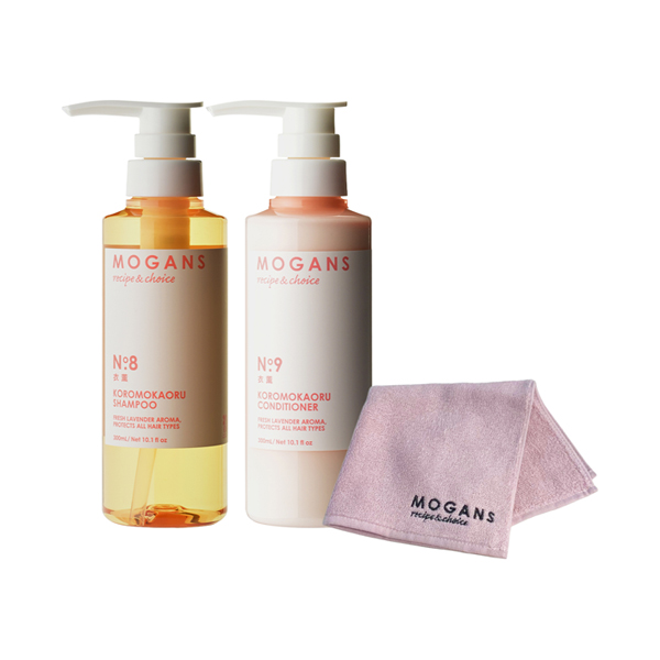 衣薫 シャンプー/コンディショナー ボトルセット+オリジナルハンカチ / 300mL、300mL、1枚