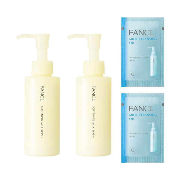 【108円お得!超話題の朝用洗顔】やわ肌ミルク洗顔キット マイクレブルーパウチ2枚付き / 120mL×2、2mL×2 / 本体×2、特典×2