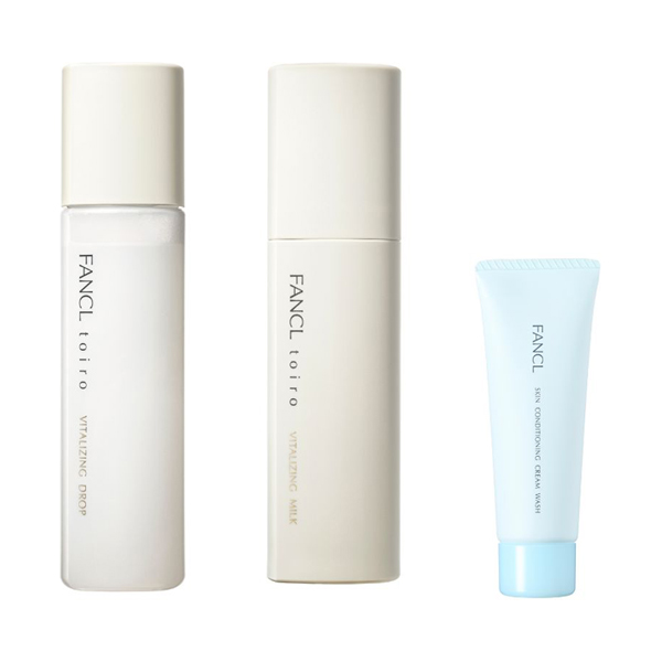 【驚きのハリツヤ肌に!】トイロバイタライジング スキンケアキット スキンコンディショニング洗顔ミニサイズ付き / 120mL、60g、20g / 本体×2、特典×1