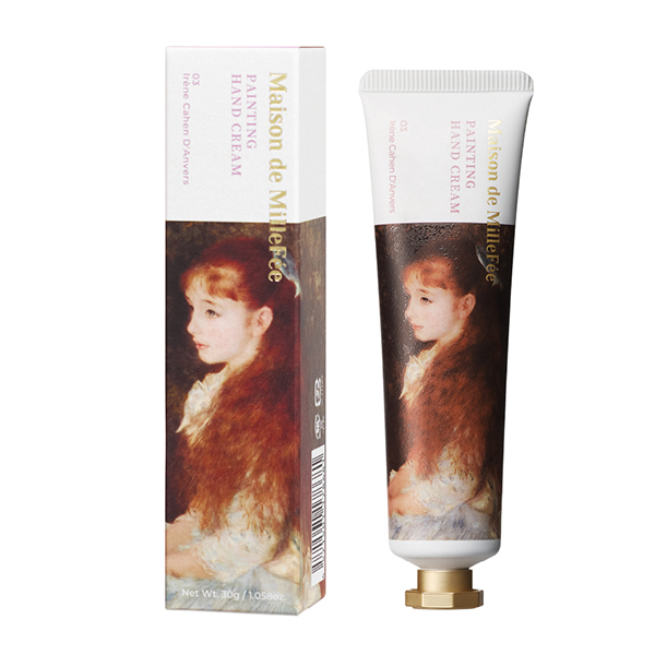 絵画ハンドクリーム / 本体 / 03 可愛いイレーヌ / 30g / 少女の宝物、煌めく果実と花の香り