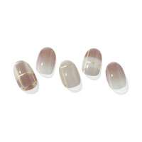 セミキュアジェルネイル / ND-070-J N Browny Check / 2枚×30ピース、1個、1個、2枚