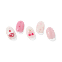 セミキュアジェルネイル / ND-478 N Sugar Rush / 2枚×30ピース、1個、1個、2枚
