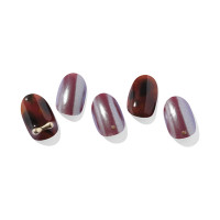 セミキュアジェルネイル / NP-051-J N Noir Amber / 2枚×30ピース、1個、1個、2枚