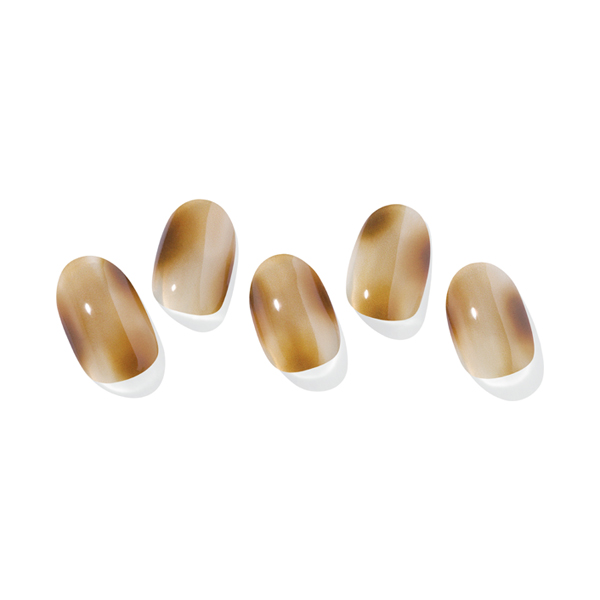 セミキュアジェルネイル / ND-484 N Smoky Mocha / 2枚×30ピース、1個、1個、2枚