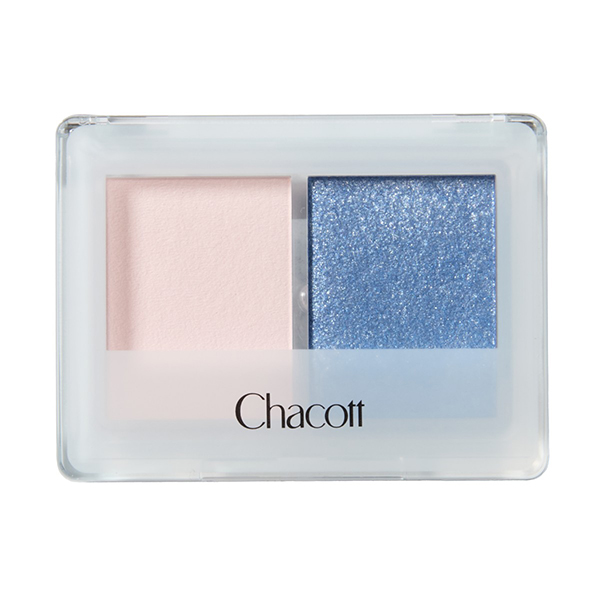 アイシャドウデュオ / 602 ホワイトミルクティー×ブルー