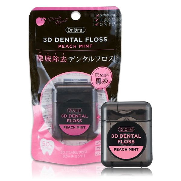 3Dデンタルフロス / 50m / ピーチミント 3Dデンタルフロス / 50m / ピーチミント