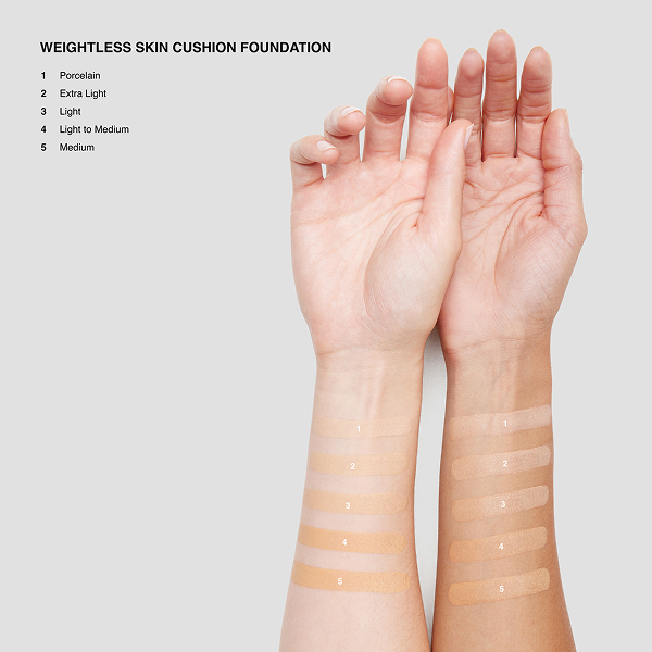 ウェイトレス スキン クッション ファンデーション SPF 40 (PA+++) / SPF40 / PA+++ / 02 エクストラライト / 12g 1