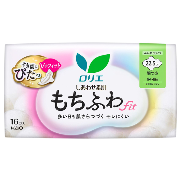 しあわせ素肌 もちふわfit 多い昼用22.5cm 羽つき / 16個