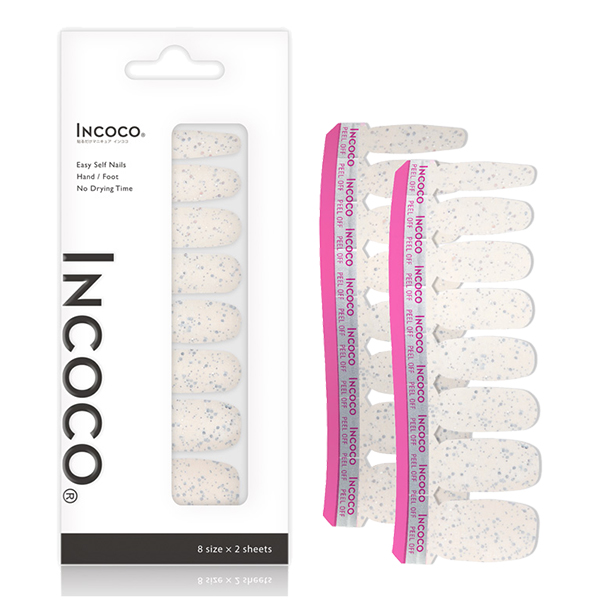 【限定品】インココ貼るマニュキュアシート / シルバー フルーリー / 8サイズ×2シート