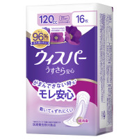 うすさら安心 女性用 軽度尿ケア製品 / 16枚 (120cc 27cm) / さわやかな香り