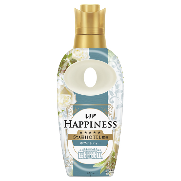ハピネス 5つ星ホテルの夢ふわタッチ 柔軟剤 / 本体 / 460ml / ホワイトティーの香り ハピネス 5つ星ホテルの夢ふわタッチ 柔軟剤 / 本体 / 460ml / ホワイトティーの香り