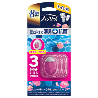 消臭芳香剤 トイレ用 壁と床まで消臭+抗菌 / 詰め替え / 3個 / フルーティ・クラシック・ブーケ