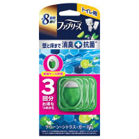 消臭芳香剤 トイレ用 壁と床まで消臭+抗菌 / 詰め替え / 3個 / グリーン・シトラス・ガーデン
