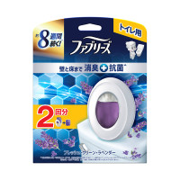 消臭芳香剤 トイレ用 壁と床まで消臭+抗菌 / 本体(詰め替え入り) / つめかえ入り本体ケース1個、つめかえ1個 / フレッシュ・クリーン・ラベンダー