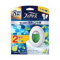 消臭芳香剤 トイレ用 壁と床まで消臭+抗菌 / 本体(詰め替え入り) / つめかえ入り本体ケース1個、つめかえ1個 / グリーン・シトラス・ガーデン