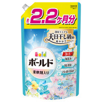柔軟剤入り 洗濯洗剤 液体 / 詰め替え / 1580g / 爽やかおひさまとフレッシュサボンの香り