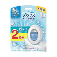 トイレ用消臭剤 / 本体+詰め替え / つめかえ入り本体ケース1個、つめかえ1個 / ブルー・シャボンの香り