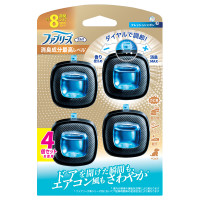 消臭芳香剤 車用 イージークリップ 消臭成分最高レベル / 本体 / 4個 / フレッシュシャボン