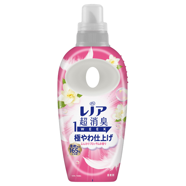 超消臭1WEEK 柔軟剤 極やわ仕上げ / 本体 / 490ml / ブロッサムの香り 超消臭1WEEK 柔軟剤 極やわ仕上げ / 本体 / 490ml / ブロッサムの香り